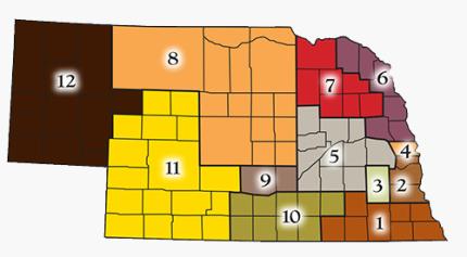 NE districts map